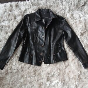 Women's Black Leather Jacket
